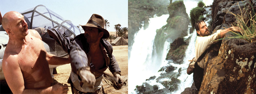 Une séquence de combat dans Raiders of the Lost Ark, mise en scène par Armstrong qui a également doublé pour Harrison For.  Armstrong a également été coordinateur des cascades sur The Mission, mettant en vedette Jeremy Irons.