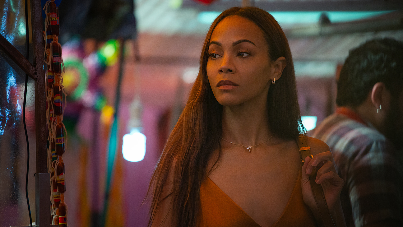 Zoe Saldana dans le rôle de Rita Moro Castro dans Emilia Pérez.