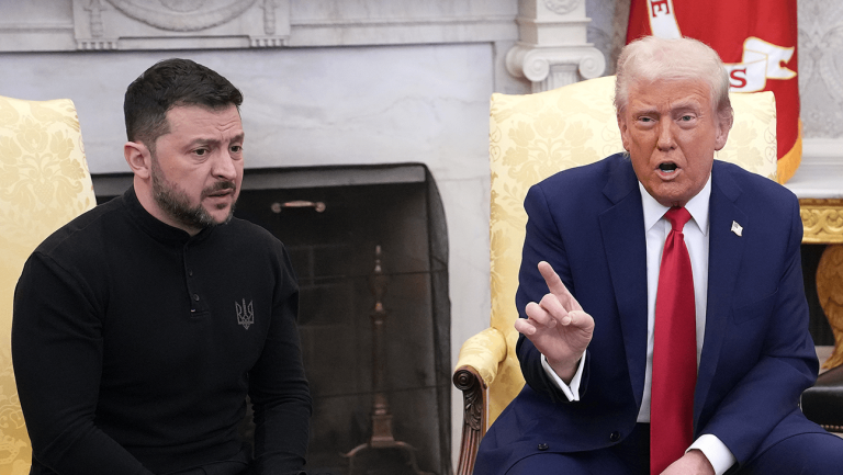 Bill Maher sur Trump-Zelensky Oval Office Blowup: « Les vraies femmes au foyer de la Maison Blanche »
