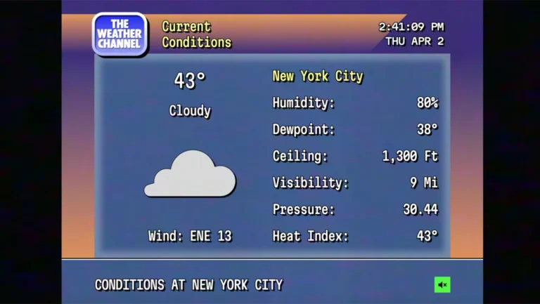 Rétro La chaîne météo est peut-être la meilleure chose à regarder sur une chaîne autre que la télévision